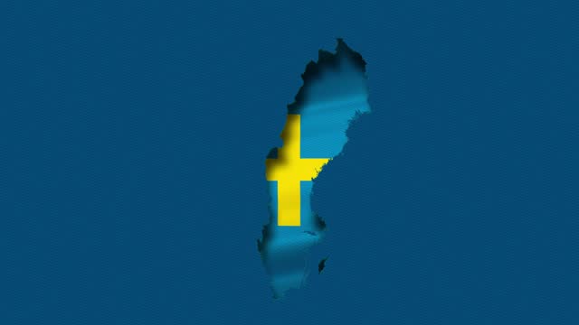 Flag of Sweden with Maps