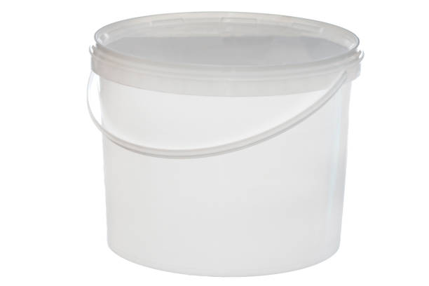 istock White plastic bucket with handle on white background. Isolated 2149214463