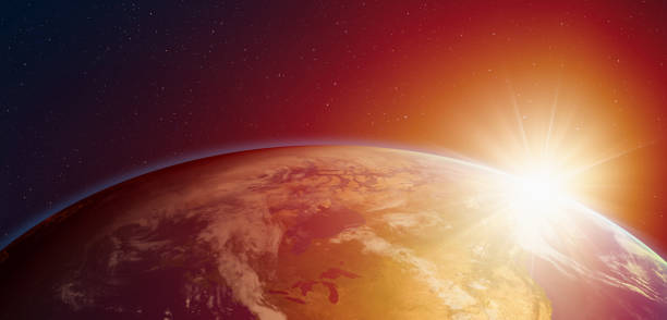 istock Planet Earth with a spectacular sunset 2149214877
