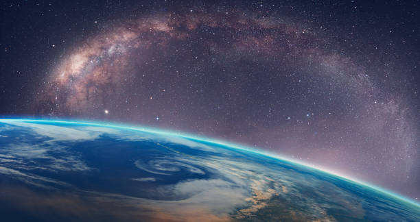 istock Planet Earth in front of the Milky Way galaxy 2149214933