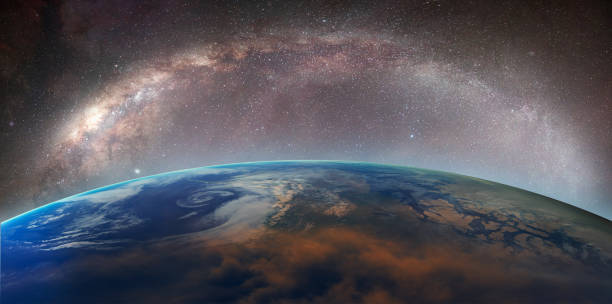 istock Planet Earth in front of the Milky Way galaxy 2149214960