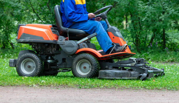 istock A lawnmower mows the grass in the park 2149216164