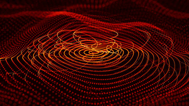 istock Abstract dynamic wave of particles. Network of bright points or dots. Big data. Digital background. 3d rendering. 2149217173