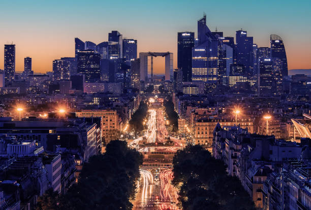 La Defense, France - September 2016 - La Defense, The business district in Paris