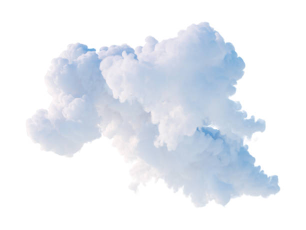 istock 3d render, abstract cumulus, realistic cloud clip art isolated on white background 2149217601