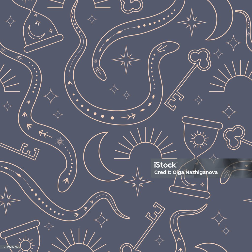 Mysteriour Pattern Mystery Pattern Stock Illustration - Download Image Now - Astrology ...