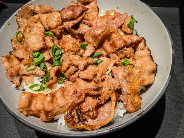 istock Hearty Japanese Pork Rice Bowl for Comfort Dining 2149221714