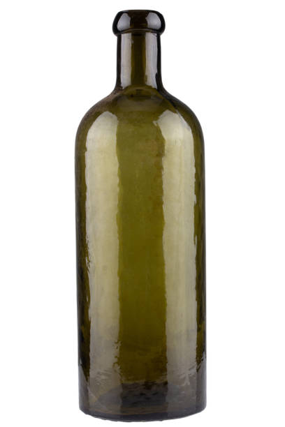 istock Antique retro green glass bottle 2149223829