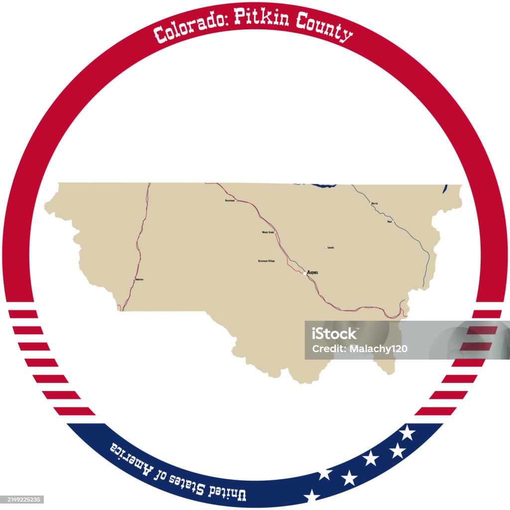 米国コロラド州ピトキン郡の地図を円で囲みました アメリカ合衆国のベクターアート素材や画像を多数ご用意 アメリカ合衆国