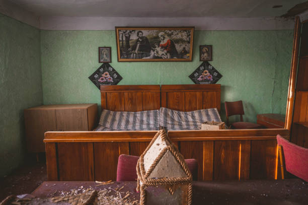 istock inside, interior of an abandoned ruined house 2149226047