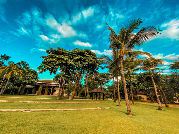 istock Greenery garden and pathway near the beach. 2149226767