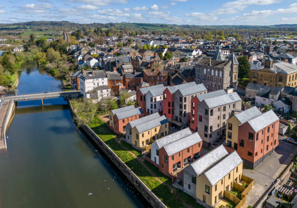 istock Residential housing on the River Exe in Tiverton 2149233876