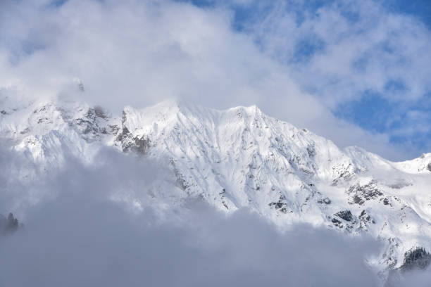 Snow-capped mountains in Tibet