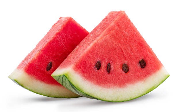istock Water melon slices isolated on white background. File contains clipping path. 2149242695