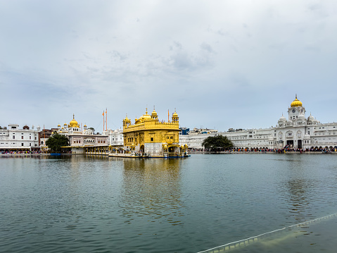 The Golden Temple in Amritsar, Punjab is a gurdwara rebuilt in 1984 and is one of the holiest sites in Sikhism