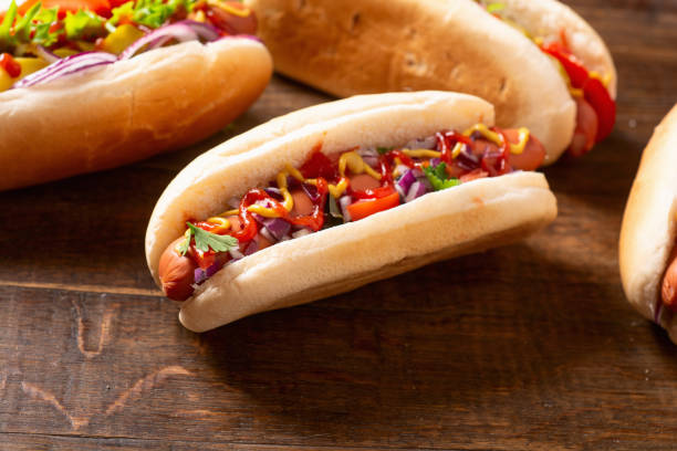 istock Hot dog . Traditional american fast food . 2149243745