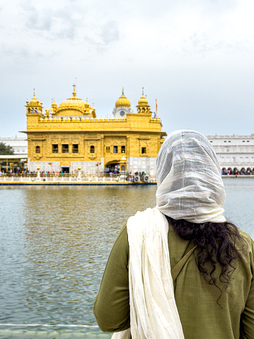 The Golden Temple in Amritsar, Punjab is a gurdwara rebuilt in 1984 and is one of the holiest sites in Sikhism