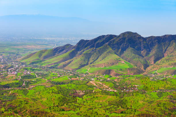 Beauty mountain landscape between Samarkand and Shahrisabz cities in Uzbekistan