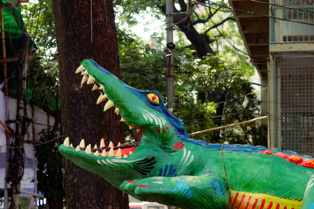 istock Crocodile prop in Jagannath University Dhaka on Pohela Baishakh (Bengali new year) 2149263815