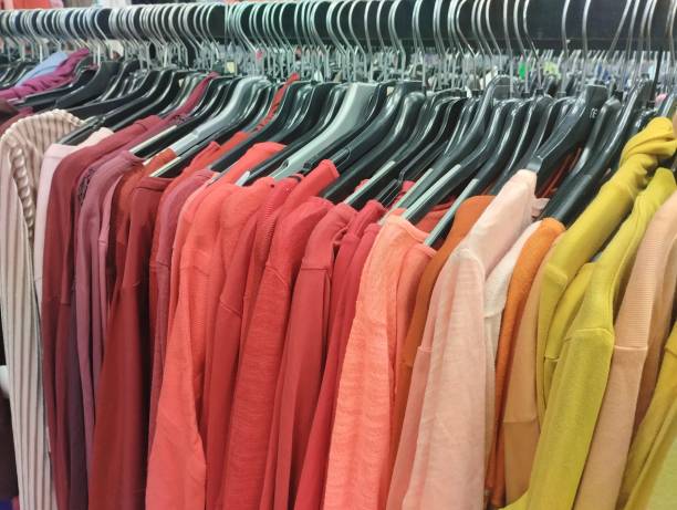 istock women's clothing in a store 2149265189