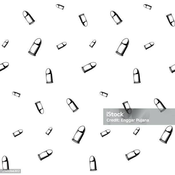 Bullet Ridden Pattern Black And White Bullet Pattern Stock Illustration - Download Image Now ...