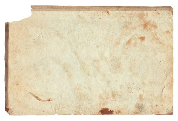 istock Vintage background of old torn paper texture with spots isolated 2149269588