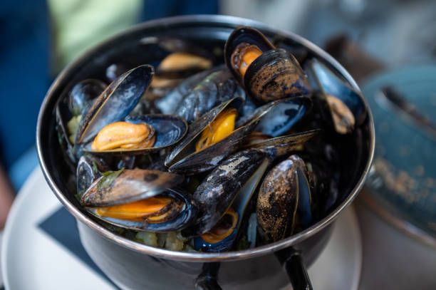 istock Steamed Mussels in Cooking Pot 2149270270