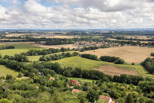 istock Rural Czech landscape near Pardubice, view from castle Kuneticka Hora 2149270642