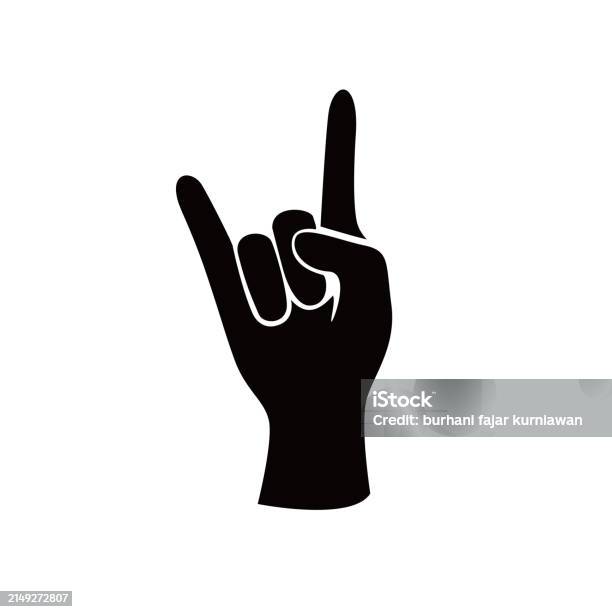 Metal Hand Gesture Design Stock Illustration - Download Image Now - Arm ...