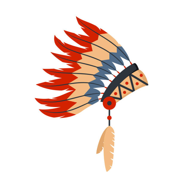 istock Chiefs War Bonnet With Feathers, Native American Culture Symbol, Ethnic Object From North America. 2149272958