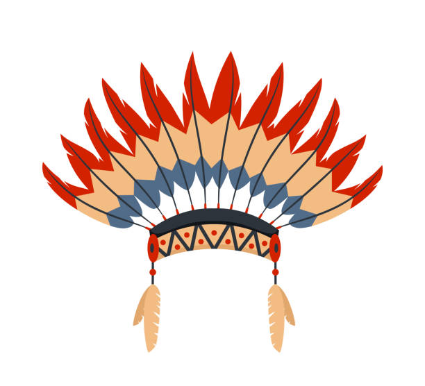 istock Chiefs War Bonnet With Feathers, Native American Culture Symbol, Ethnic Object From North America. 2149272974