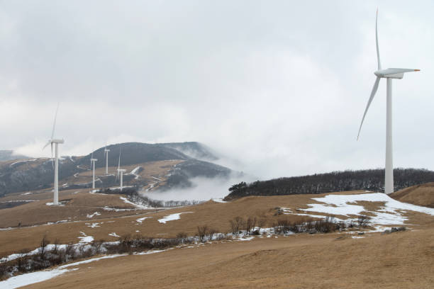 with snow and clouds in winter