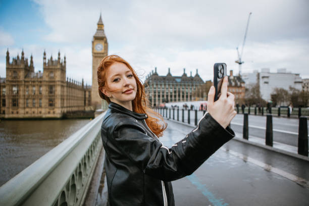 istock Woman taking selfie on Westminster Bridge 2149274397