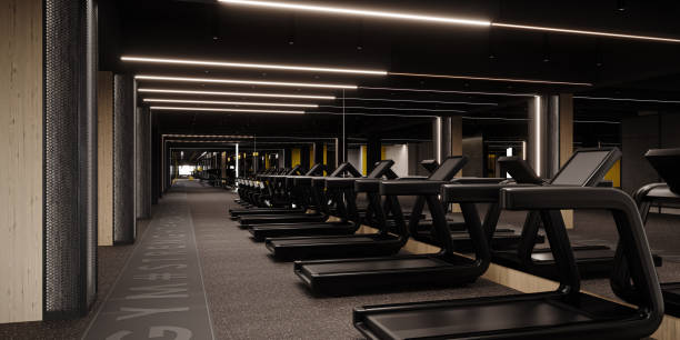 istock Modern gym interior design. Industrial gym concept design. 2149281745