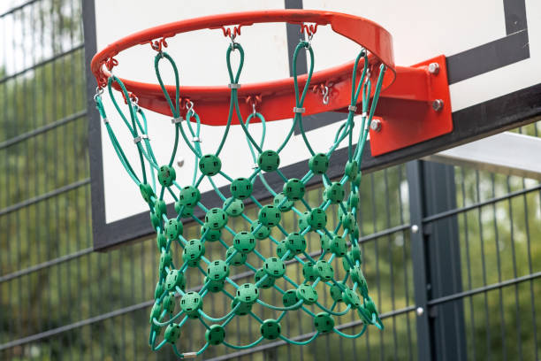 istock basketball hoop on the playground 2149282070