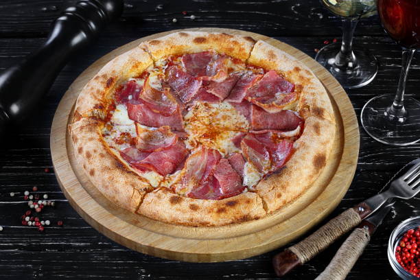 istock Pizza with mushrooms, sausage 2149283019