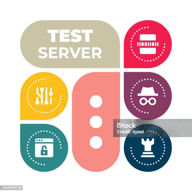 Mini Infographic Design For Test Server Stock Illustration - Download ...