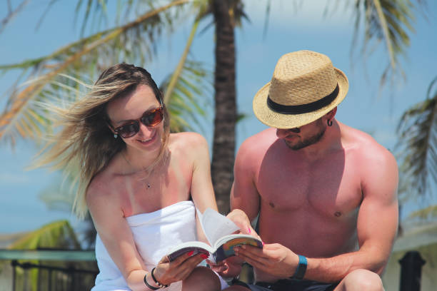 istock Young couple having beach holiday 2149296234