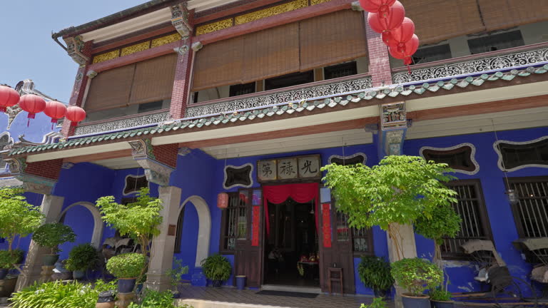 The Cheong Fatt Tze Mansion or Blue Mansion in historic George Town, Penang, Malaysia
