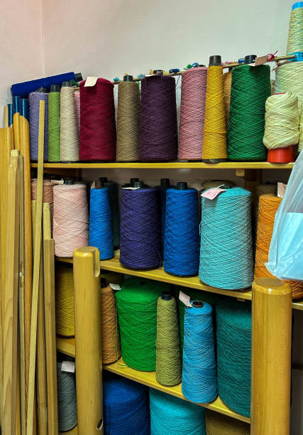 istock Colorful threads for weaving Pirot carpets 2149297591
