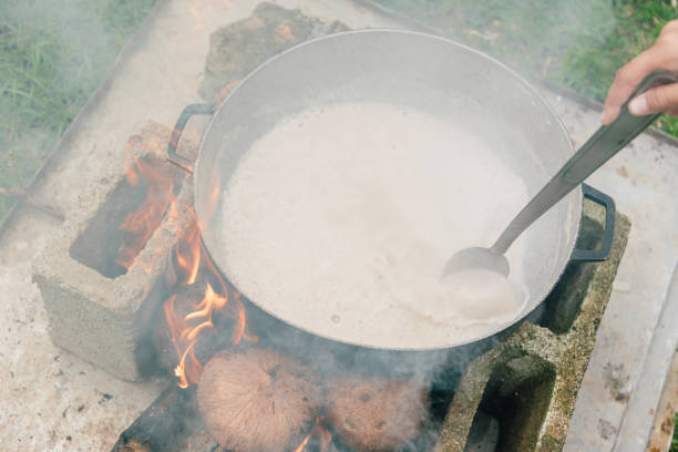 istock Coconut oil making in Costa Rica 2149299904