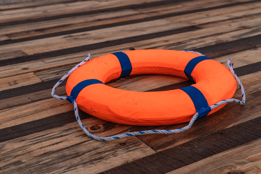 Life Buoy, Life Insurance, Empty, Water, Wood, Sea, Watercraft, Equipment, Safety
