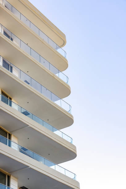 istock Brand new, modern apartment building, background with copy space 2149307025