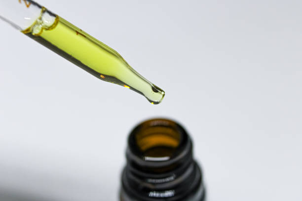 istock Glass Pipette With CBD Oil 2149316516