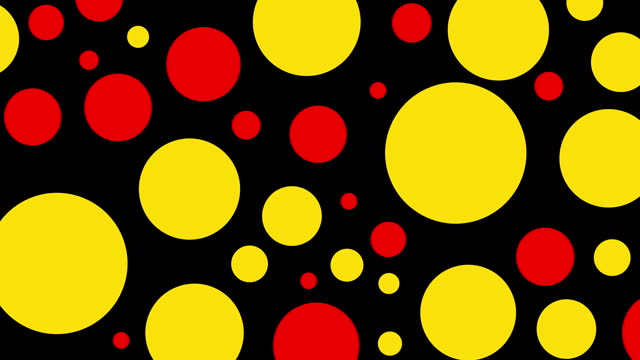 Bright abstract circles minimal video animation