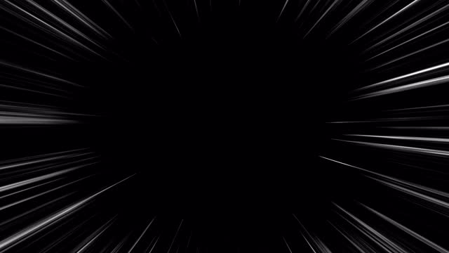 Background frame with animated radial lines like a cartoon effect (with alpha channel)