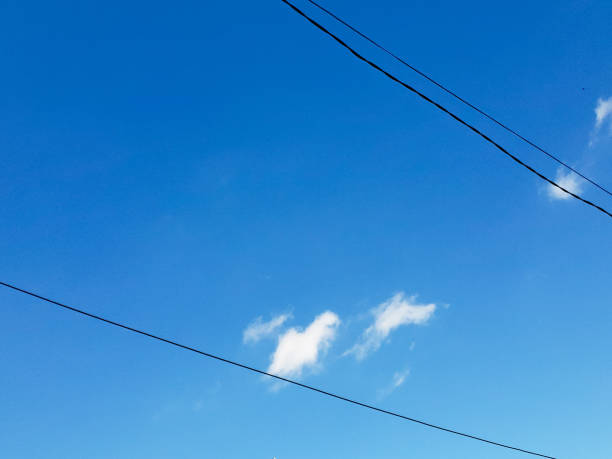 Morning bright blue sky with a little bit of cloud