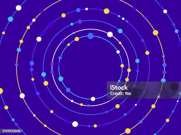 Atom Rotation Transparent Vector Circle Molecule Atom Nucleus Abstract Rotation Background Stock ...