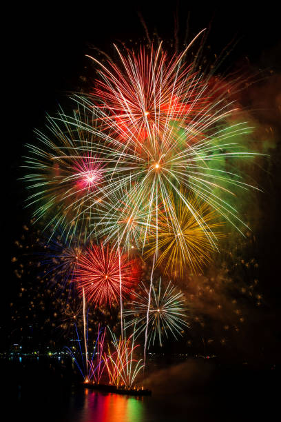 istock Colorful Fireworks at Pattaya beach, Thailand 2149333995