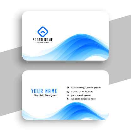 modern and stylish corporate business card layout a perfect stationery vector